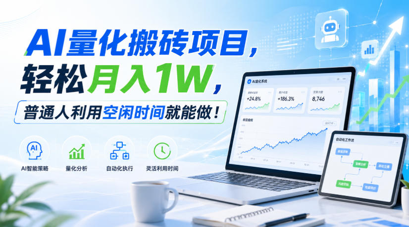 利用AI实现自动量化搬砖，月入万元，任何人都可以做！-造梦栈