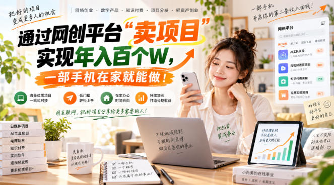 【教副业兼职课程】实现月入1-5W！毫无保留的全部教给你，长期稳定项目！-造梦栈