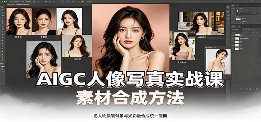 AIGC人像写真实战课：软件平台部署筹备，素材合成方法，多题材写真案例-造梦栈