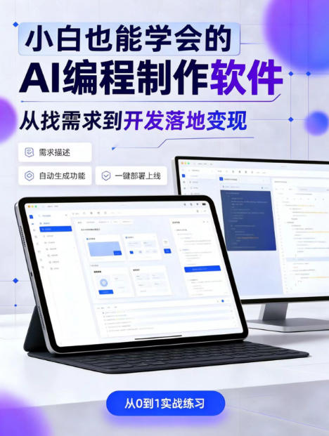 手把手教会你ai编程制作软件到变现全路径，零基础小白轻松上手，从找需求到开发落地变现【揭秘】-造梦栈