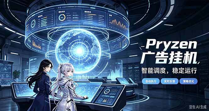 Pryzen广告全自动挂机给自己一个交代，门槛低，零基础小白也可以快速上手-造梦栈
