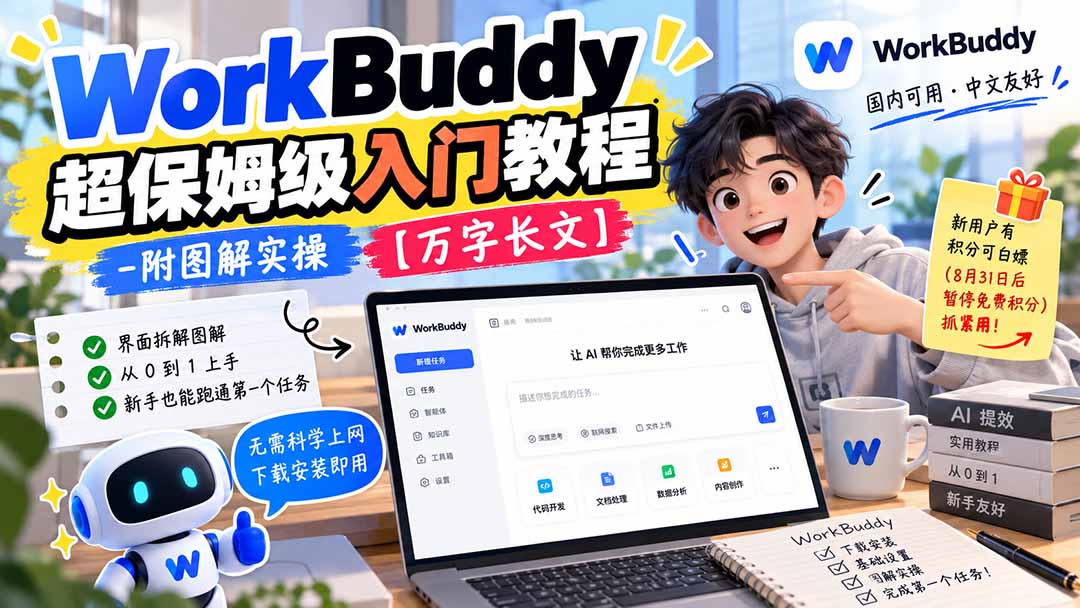 WorkBuddy 超保姆级入门教程-附图解实操 【万字长文】-造梦栈