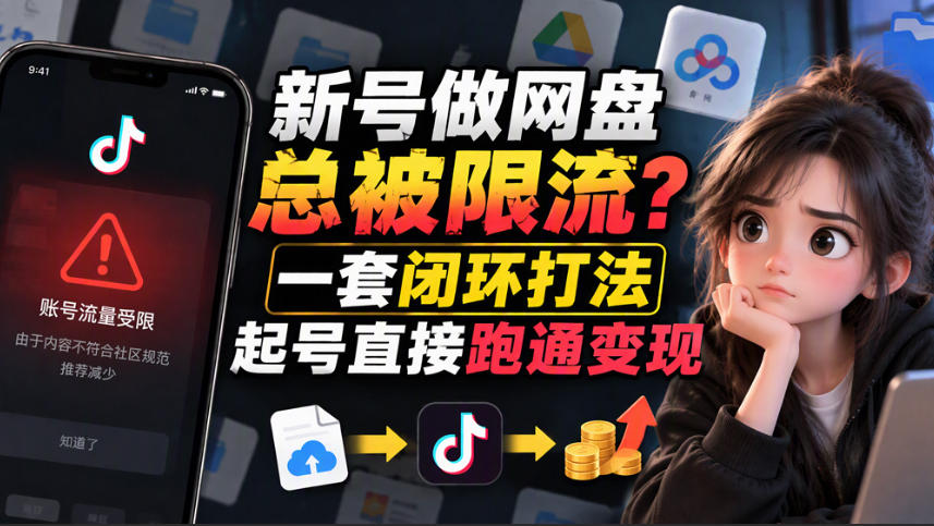 小白新号过限流：别发链先养号，12步SOP直接抄-造梦栈