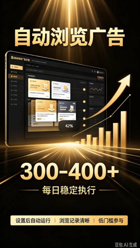 自动浏览广告计划，0门槛副业，日入300-400，躺賺稳定风口项目，无需人工操作，解放双手【揭秘】-造梦栈