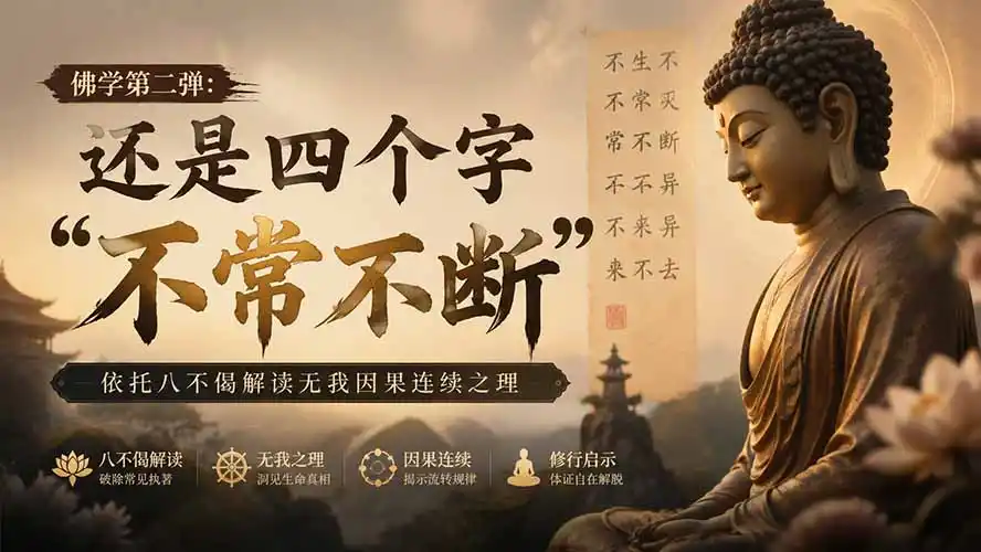 付费文章：佛学第二弹：还是四个字“不常不断”依托八不偈解读无我因果连续之理-造梦栈