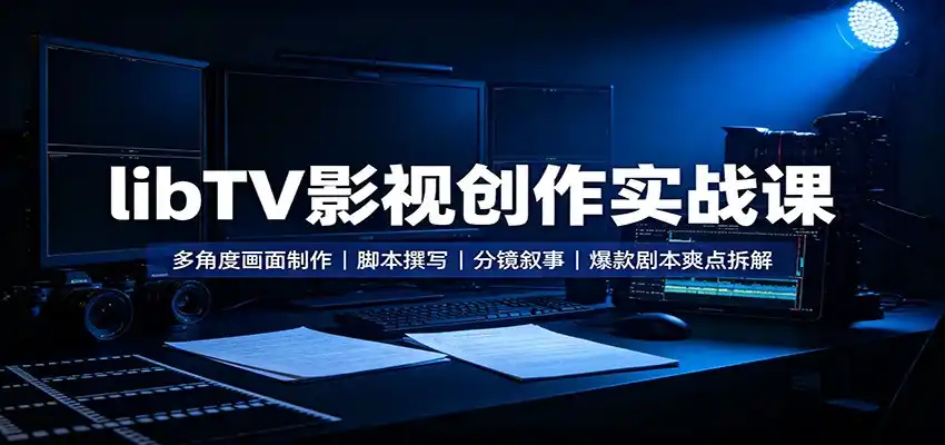 libTV影视创作实战课：多角度画面制作，脚本撰写，分镜叙事，爆款剧本爽点拆解-造梦栈