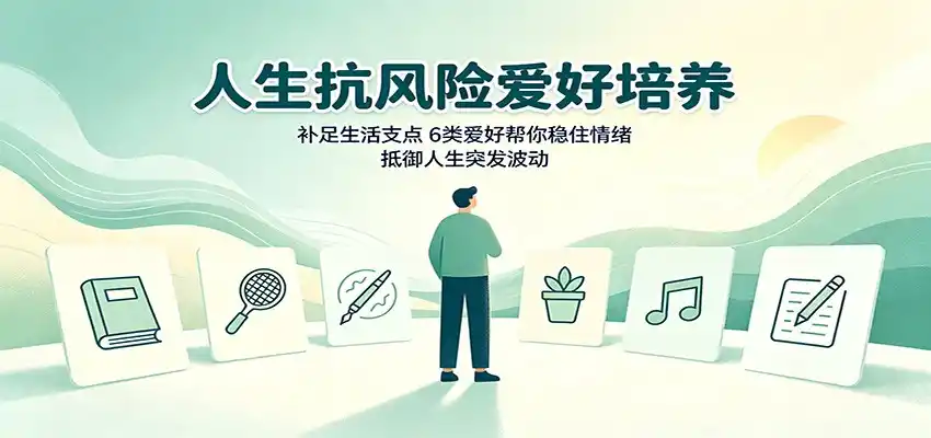 人生抗风险爱好培养：补足生活支点，6类爱好帮你稳住情绪，抵御人生突发波动-造梦栈