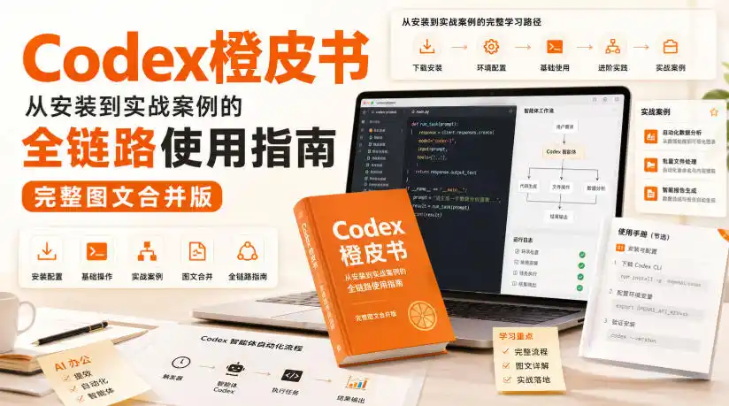 Codex橙皮书，从安装到实战案例的全链路使用指南，完整图文合并版-造梦栈