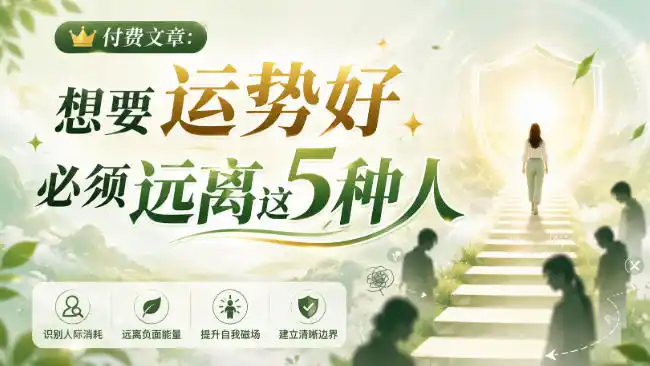 付费文章：想要运势好，必须远离这5种人-造梦栈