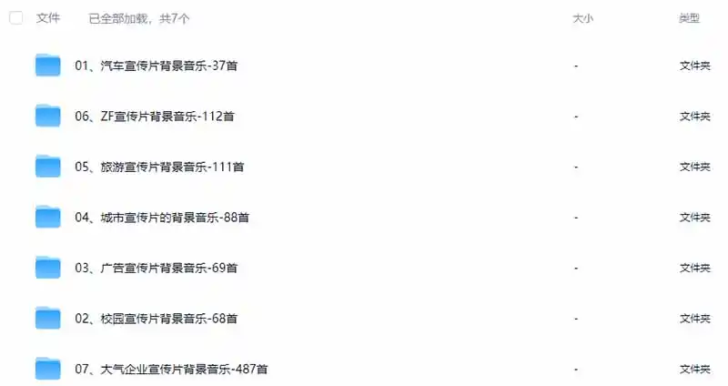 图片[3]-某宝付费购买，常用6G音效合集！970+首宣传片背景音乐，无版权可商用大气素材，分类清晰，高质量内容-造梦栈