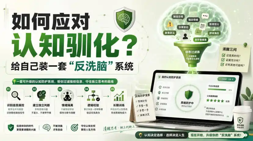 付费文章：如何应对认知驯化？给自己装一套“反洗脑”系统-造梦栈