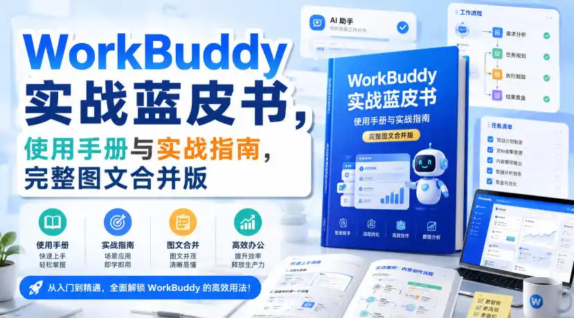 WorkBuddy实战蓝皮书，使用手册与实战指南，完整图文合并版-造梦栈